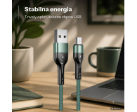 USAMS Kabel pleciony U55 2A micro USB U55 zielony - 1569095 - zdjęcie 2